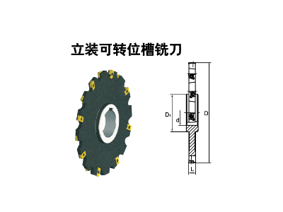 立裝可轉位槽銑刀